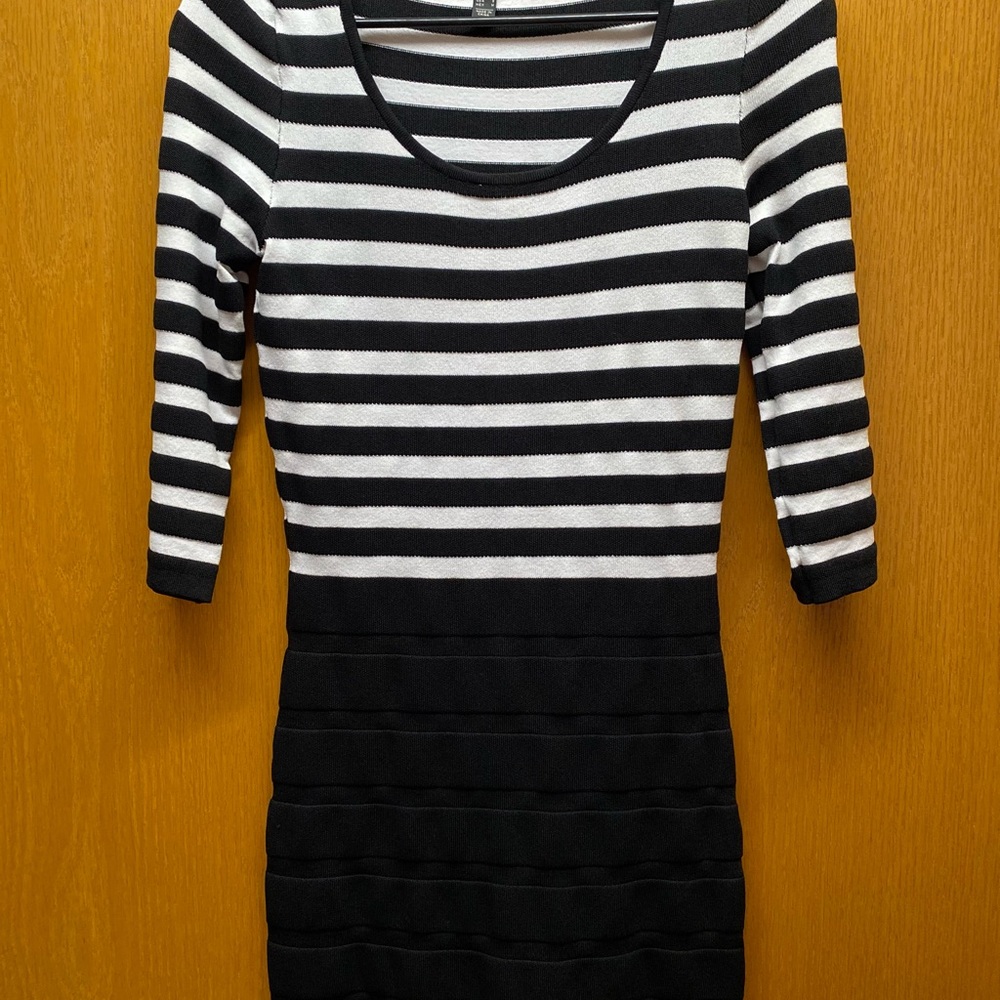 Black and white dress